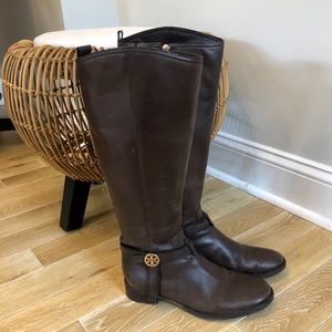 Dark Brown Leather Boots